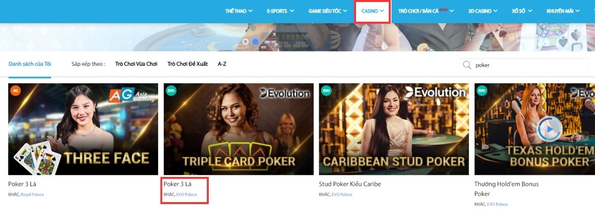 poker fun88 - trải nghiệm game bài trí tuệ đỉnh cao 3 chọn thể loại poker jun88