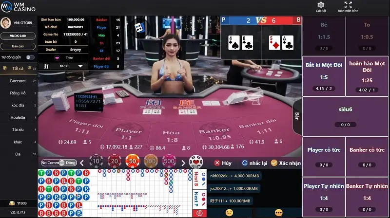 baccarat tại casino vnloto
