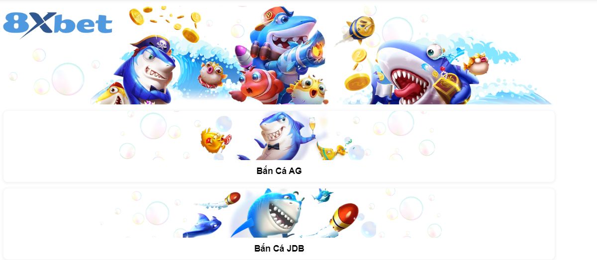 bắn cá đổi thưởng tại 8xbet
