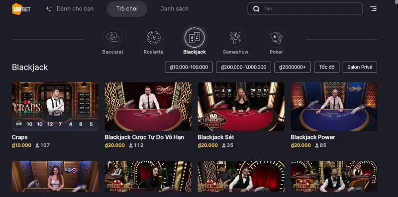 blackjack 188bet casino