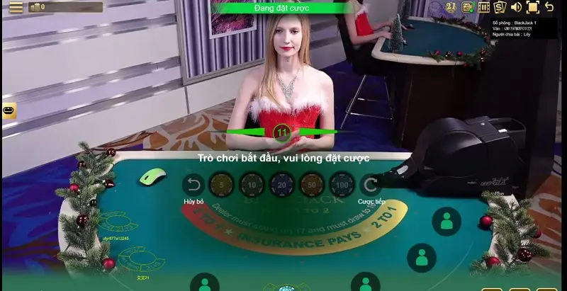 blackjack tại casino vnloto