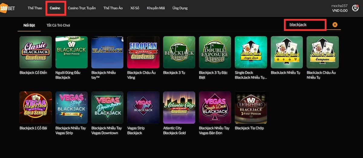 hướng dẫn chơi blackjack 188bet 3d