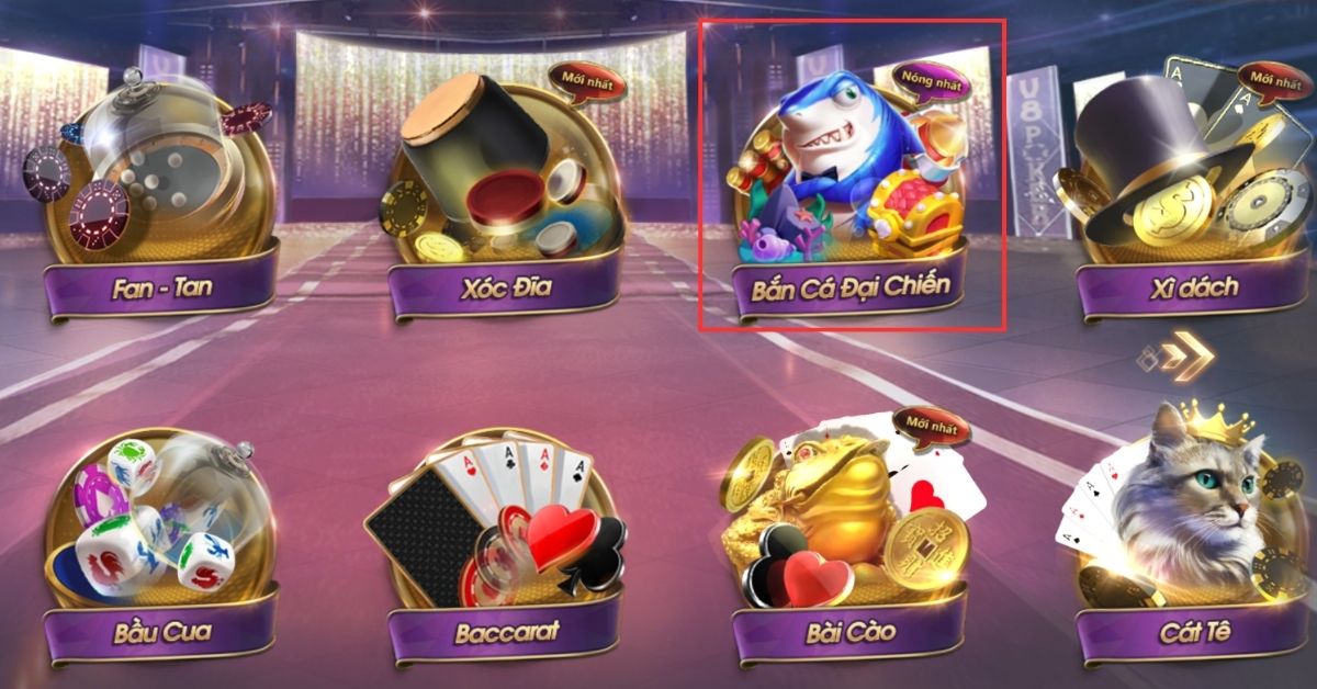 click vào cửa sổ game bắn cá đại chiến 8xbet