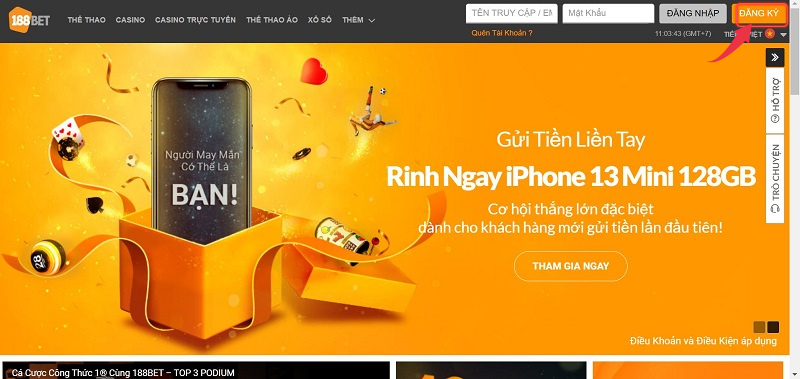 chọn đăng ký 188bet