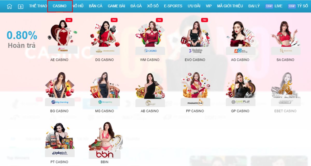 chọn sảnh casino chơi tài xỉu jun88