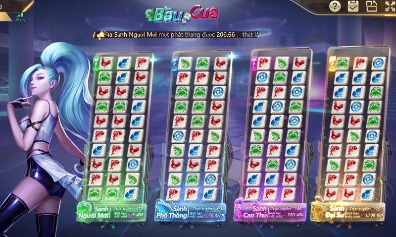 chọn sảnh chơi bầu cua fb88