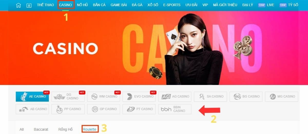 chọn sảnh chơi roulette jun88