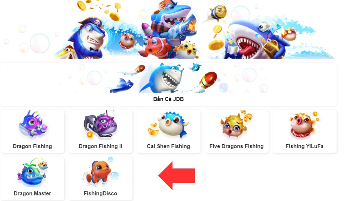 chọn sảnh game bắn cá 8xbet