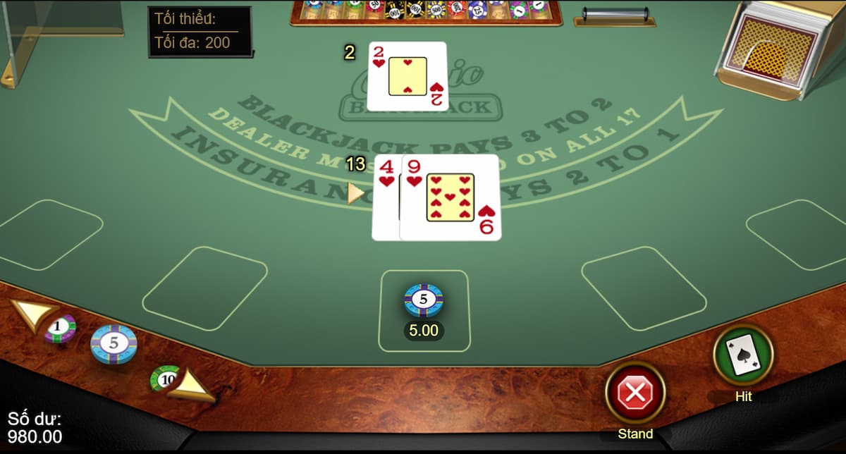 lựa chọn sảnh chơi blackjack 188bet 3d