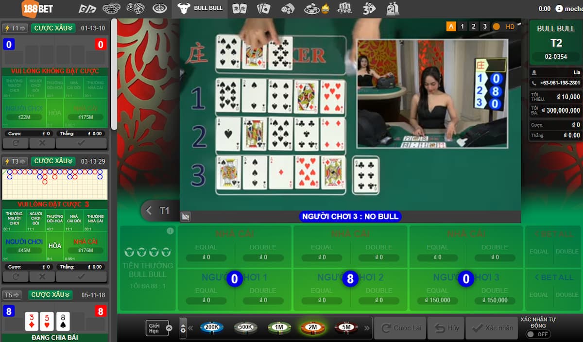 đặt cược bull bull 188bet