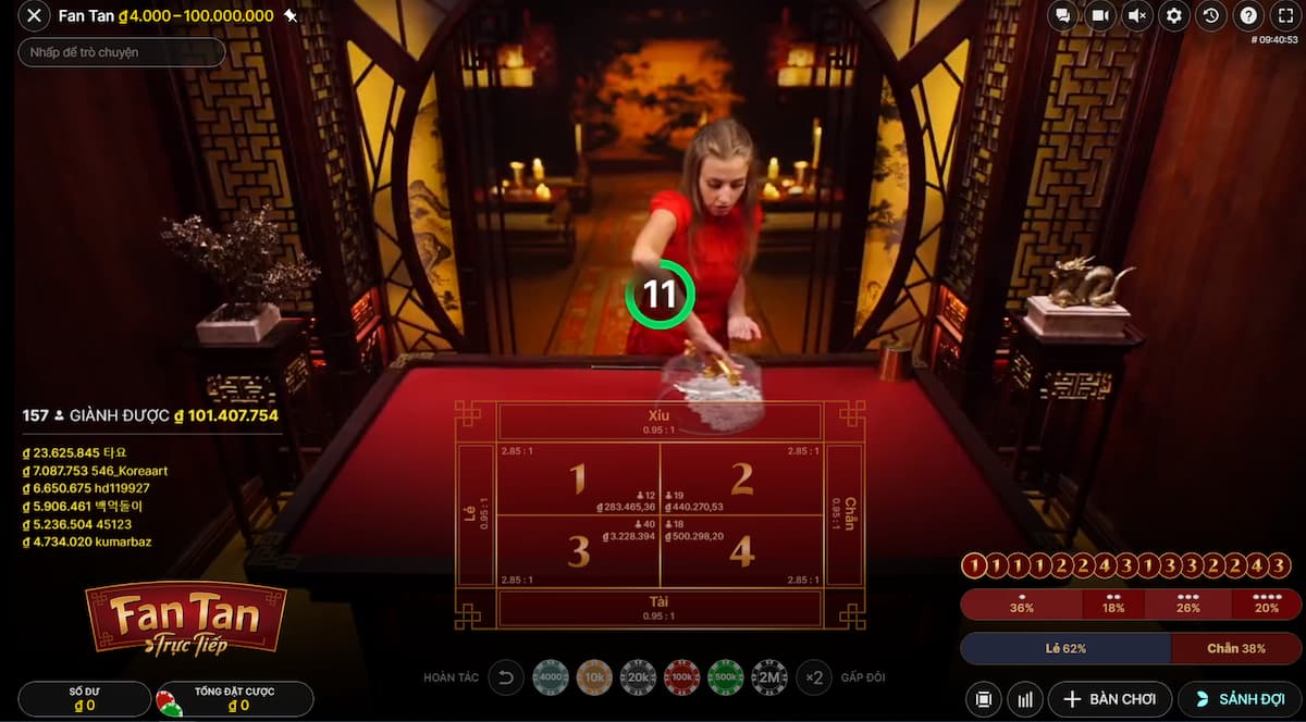 đặt tiền cược và chơi fan tan 188bet