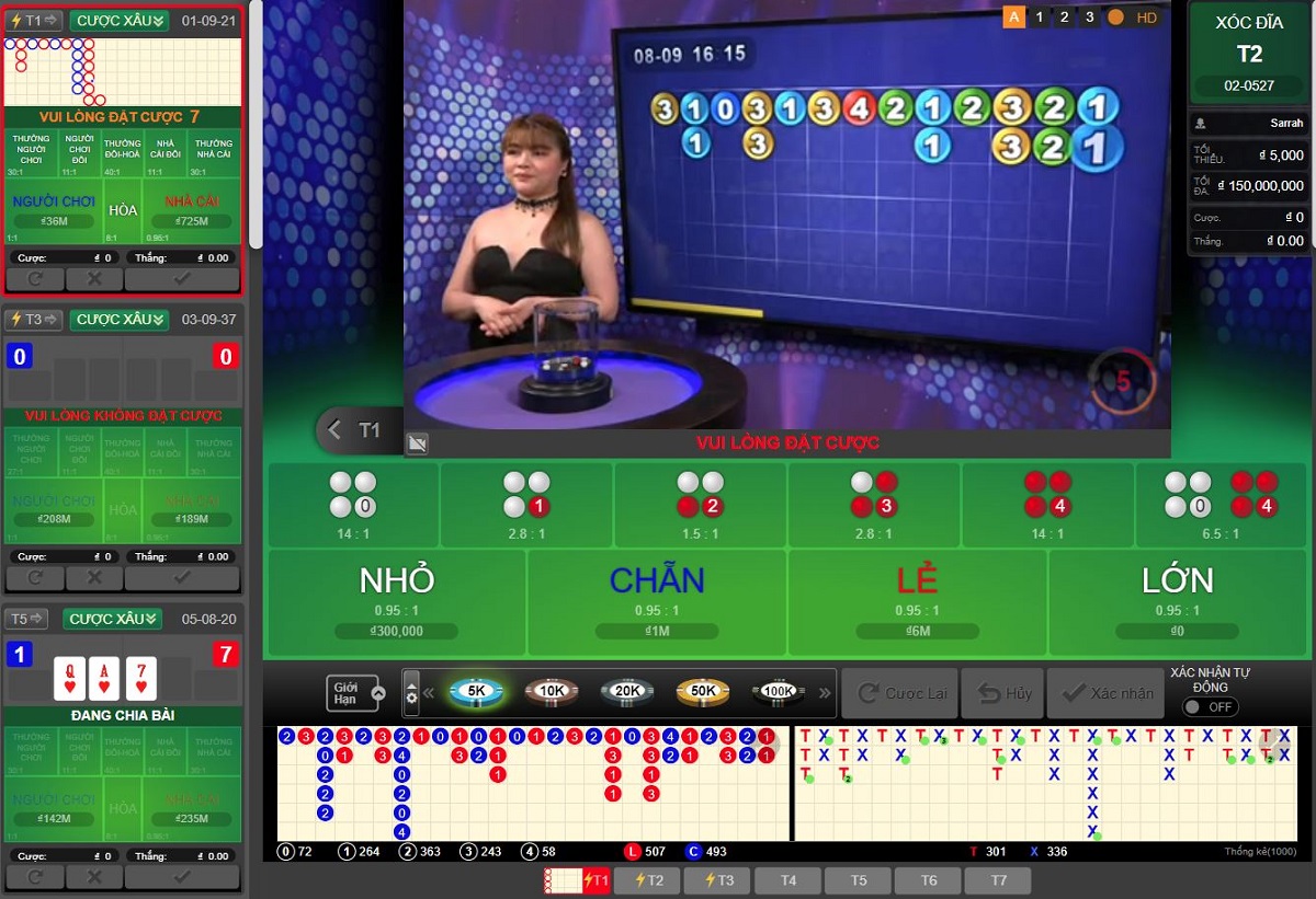 đặt cược vào bàn chơi xóc đĩa 188bet