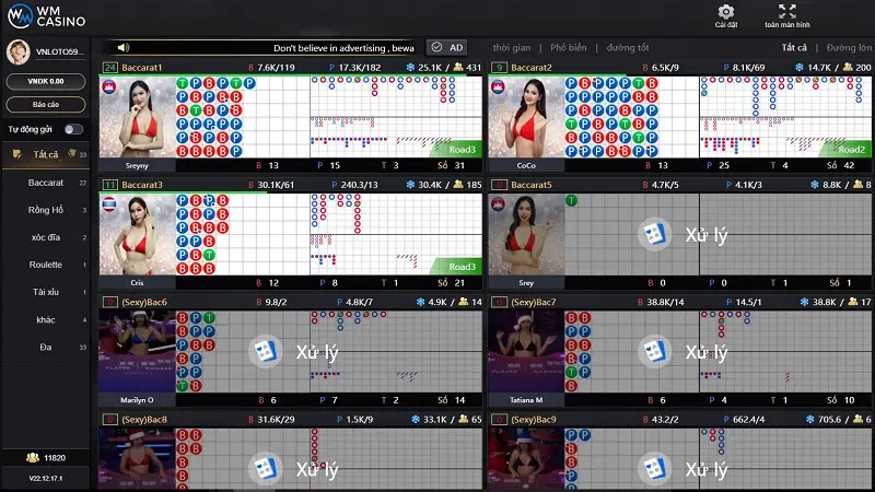 giao diện casino vnloto