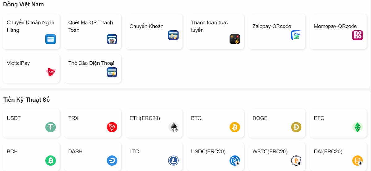 hệ thống thanh toán tại nhà cái 8xbet