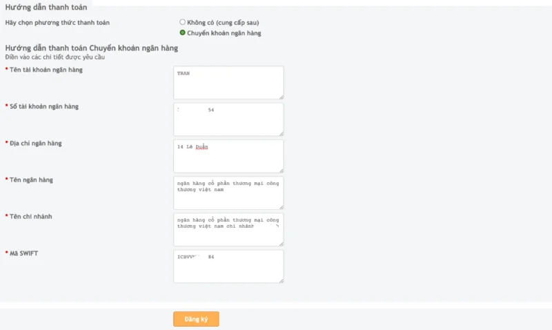 bước 3: hướng dẫn hoàn thành thanh toán đại lý m88