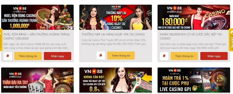 khuyến mãi casino vn88