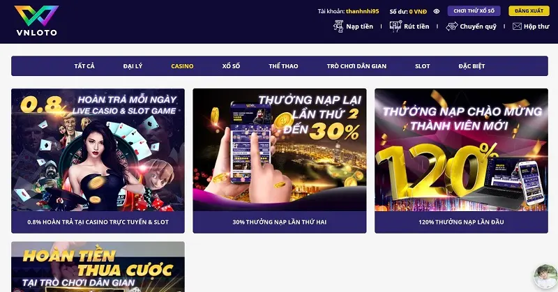 khuyến mãi casino vnloto