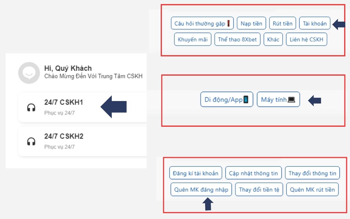 quên mật khẩu 8xbet - cách lấy lại mật khẩu 8xbet nhanh chóng 3 lấy mật khẩu qua live chat
