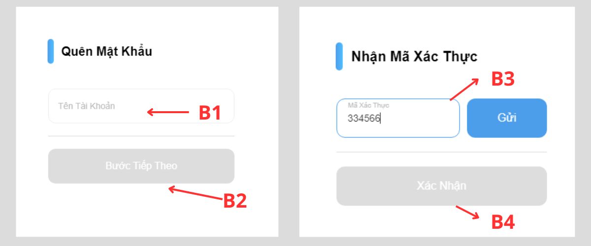quên mật khẩu 8xbet - cách lấy lại mật khẩu 8xbet nhanh chóng 2 nhập mã xác minh otp di động