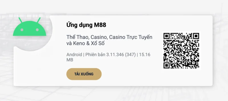 bước 2: quét mã qr ứng dụng m88 cho android