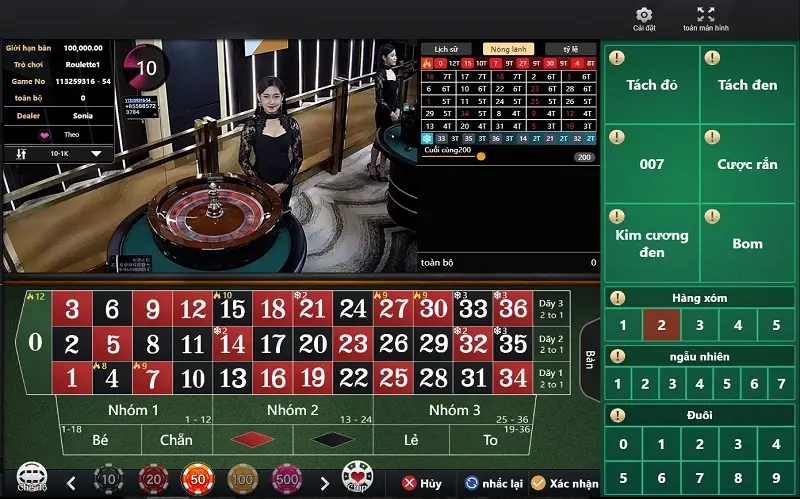 roulette tại casino vnloto