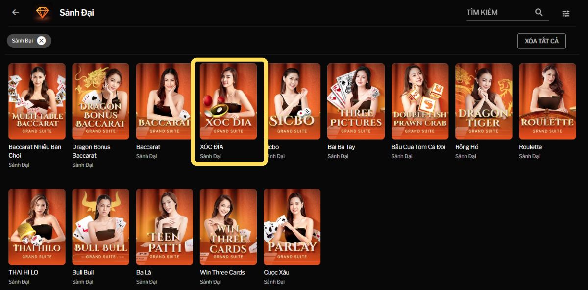 tìm tựa game xóc đĩa 188bet