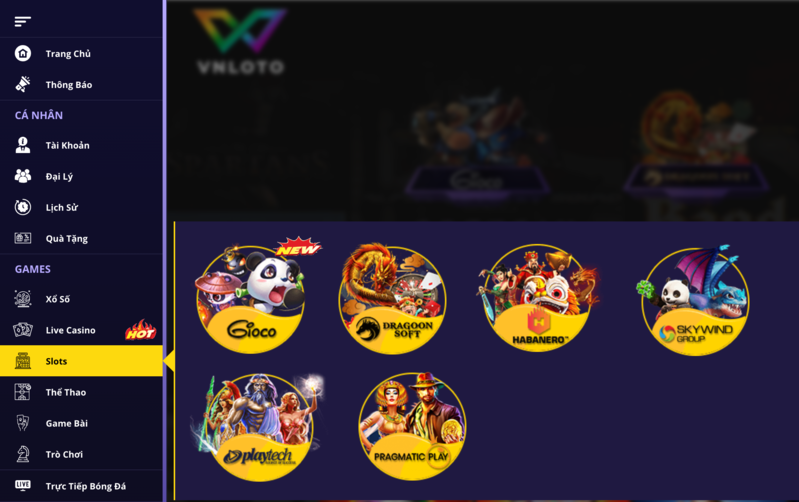 hướng dẫn tham gia chơi slots vnloto đơn giản và chính xác 3 truy cập trang game slot vnloto.com