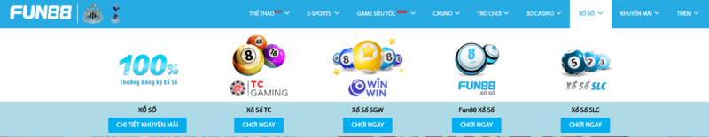 vào game xổ số fun88