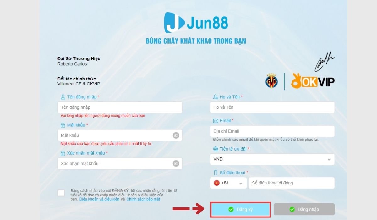 minh họa đăng ký jun88