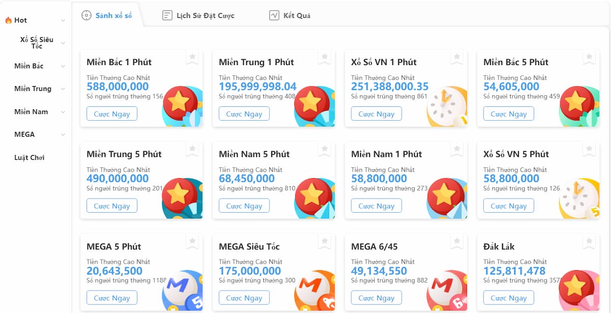 xổ số tại nhà cái 8xbet