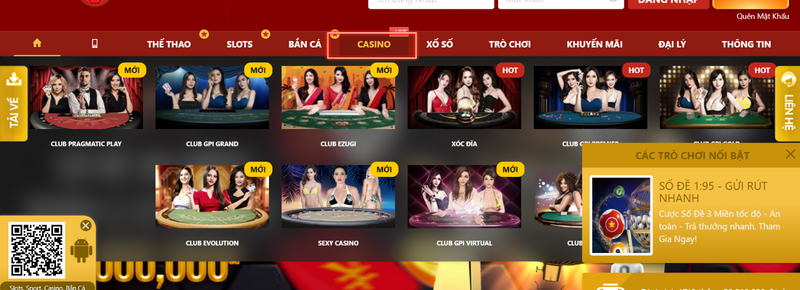 vào sảnh chơi casino để tham chơi poker