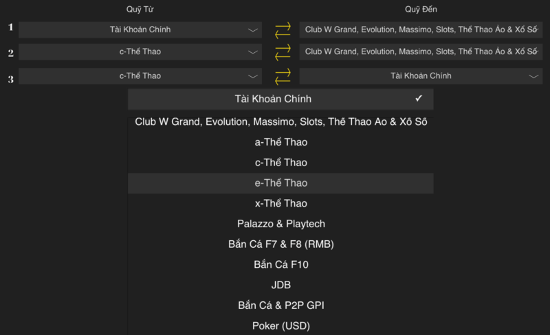 3 loại hình chuyển quỹ w88