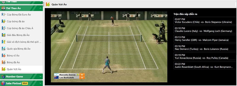 chọn trận đấu và đặt cược thể thao ảo fb88