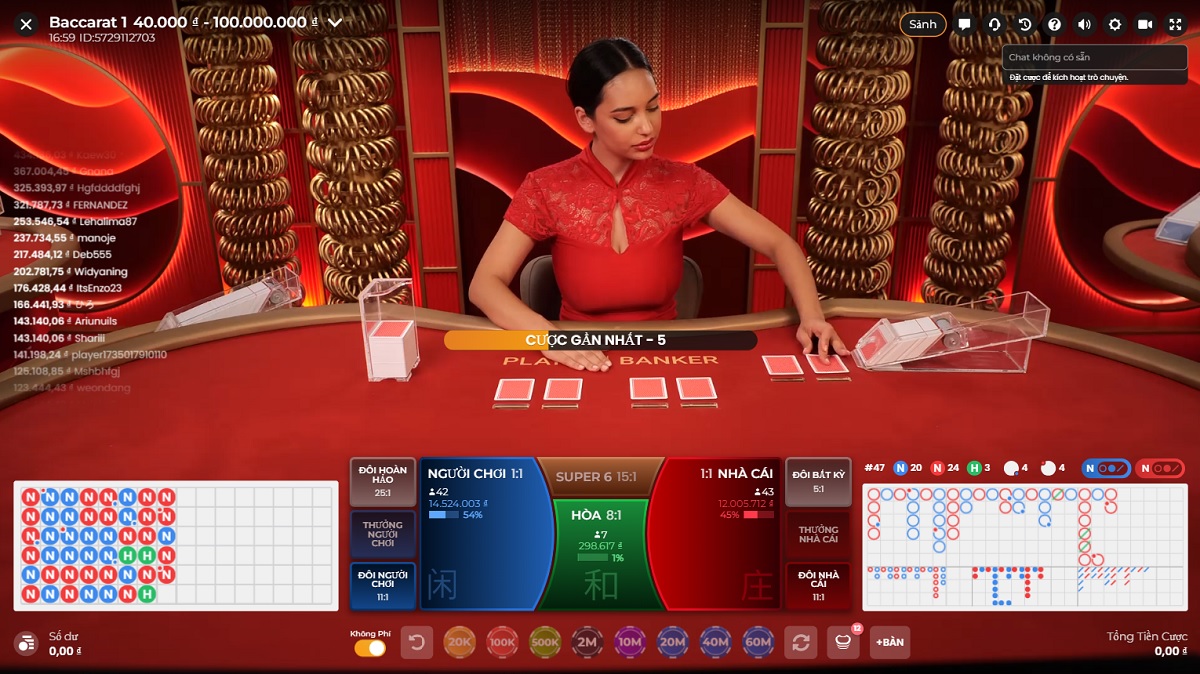 baccarat tại casino happyluke