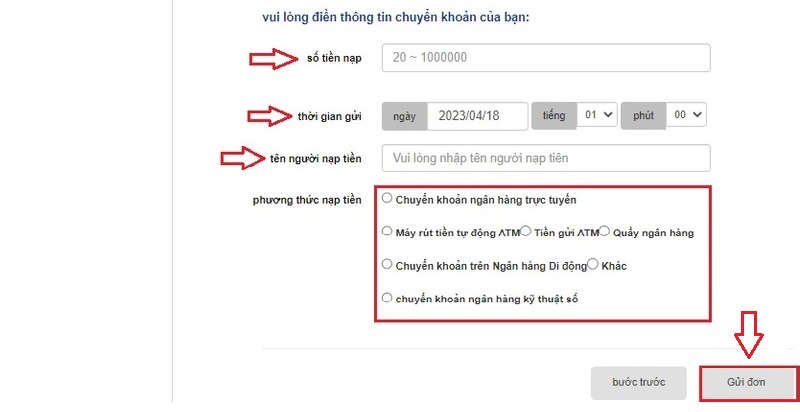 hướng dẫn nạp tiền 789bet cực đơn giản 13 công ty gửi tiền b3