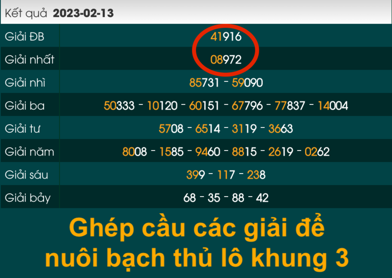 ghép cầu các giải để nuôi bạch thủ lô khung 3