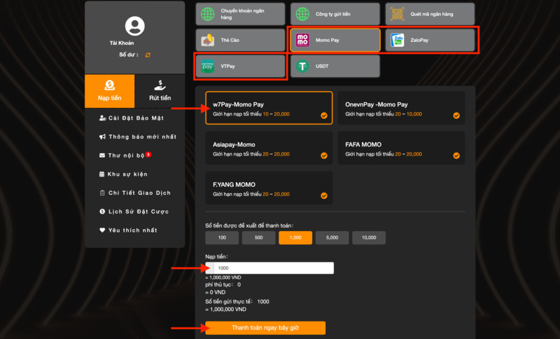 hướng dẫn nạp tiền 789bet cực đơn giản 8 nạp tiền 789bet bằng ví điện tử
