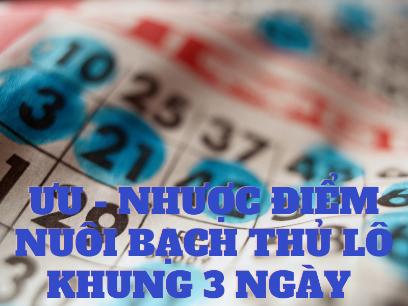 ưu và nhược điểm nuôi bạch thủ lô khung 3 ngày