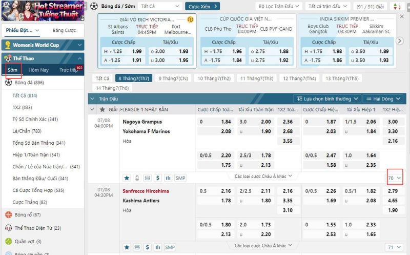 đặt cược kèo kick off