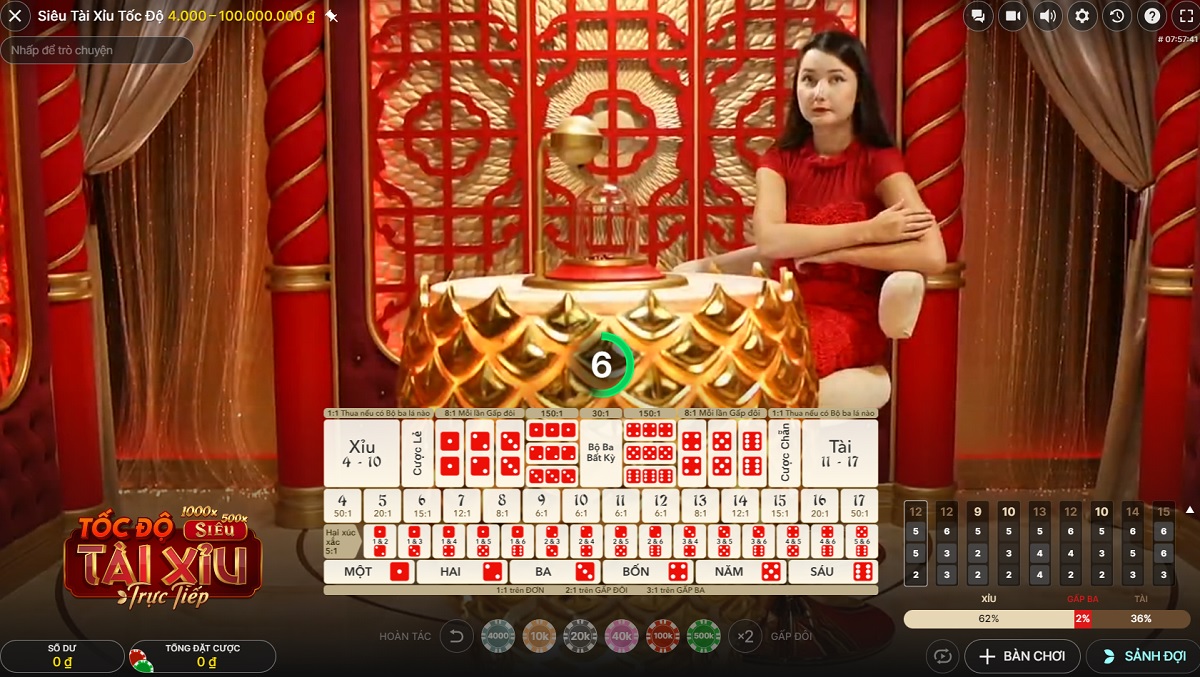 tiến hành đặt cược sicbo 188bet