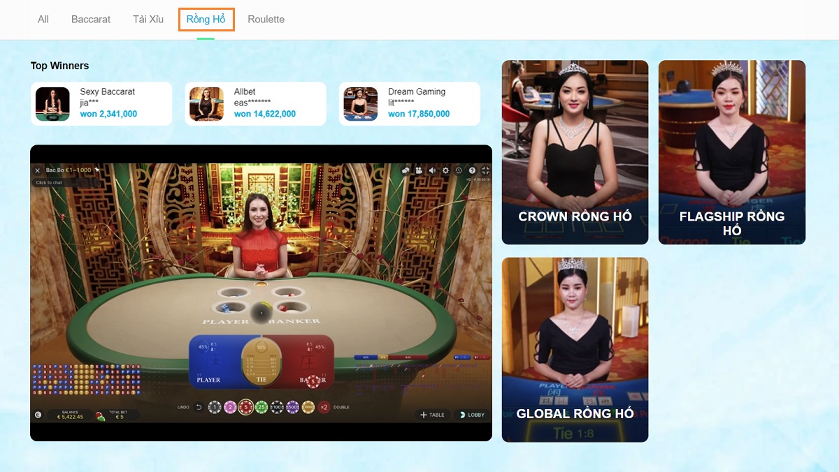 chọn sảnh chơi rồng hổ jun88 phù hợp