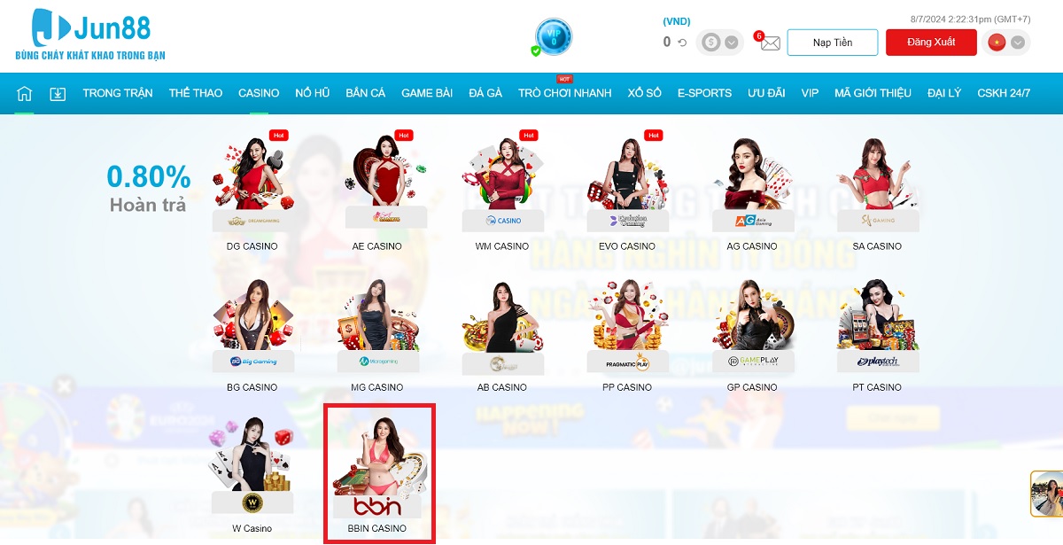 hướng dẫn đặt cược bầu cua jun88 chi tiết nhất 1 chọn sảnh casino để chơi bầu cua jun88