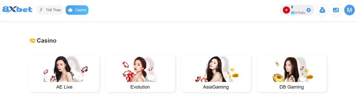 casino 8xbet - cá cược casino online 8xbet - sòng bạc trực tuyến 8xbet 4 casino 8xbet cung cấp 4 sảnh chơi uy tín