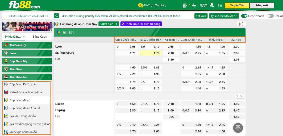 tiến hành cá cược bóng đá ảo fb88
