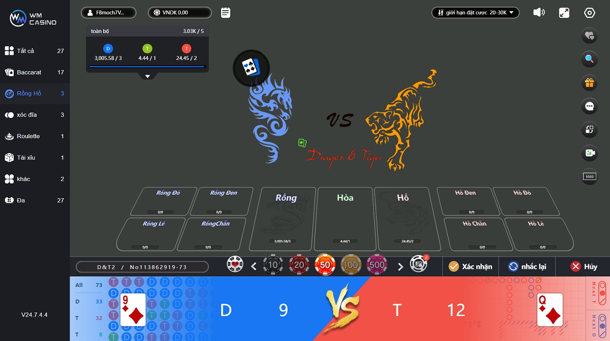 tiến hành cá cược rồng hổ fun88