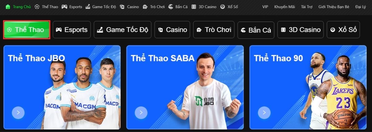 thể thao jbo - sân chơi cá cược thể thao đẳng cấp 1 đi đến trang thế thao jbo