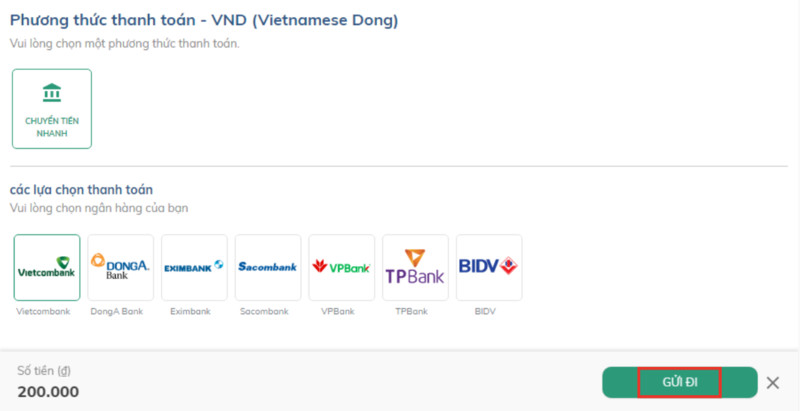 chuyển tiền vào m88 internet banking